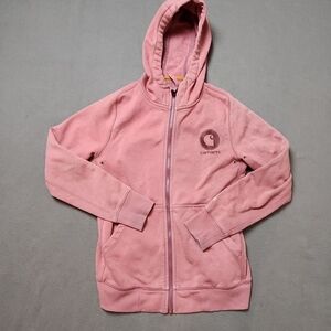 Carhartt Pink Hoodie Sweatshirt Sz Small